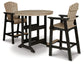 Ashley Express - Fairen Trail Outdoor Bar Table and 2 Barstools