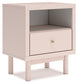 Wistenpine Full Upholstered Panel Bed with Mirrored Dresser, Chest and Nightstand