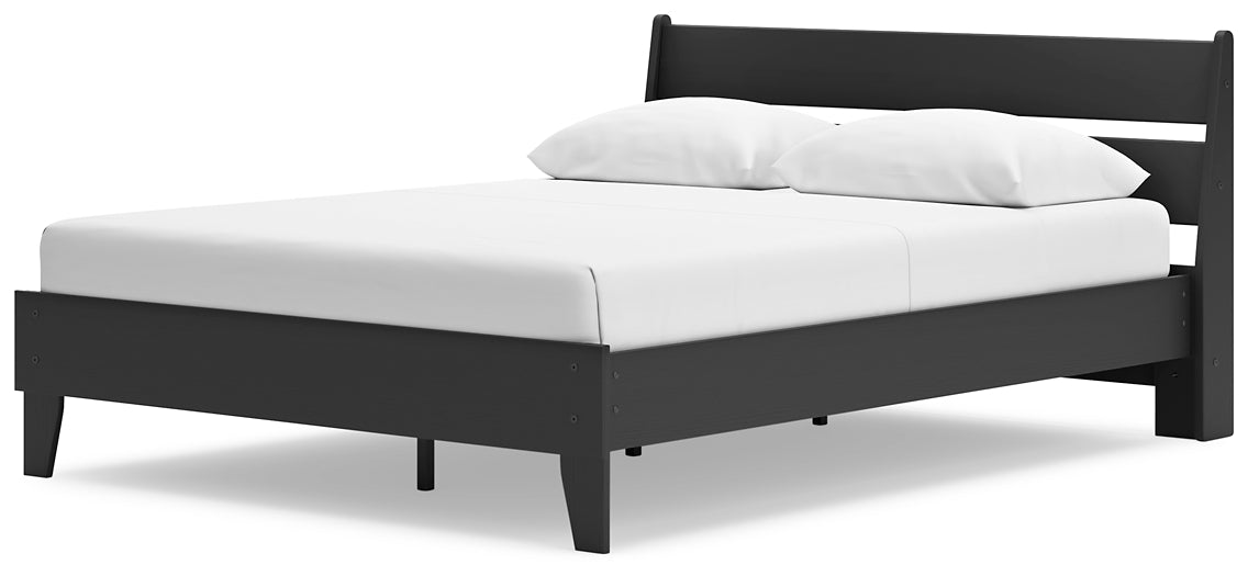 Ashley Express - Socalle Queen Panel Platform Bed with Dresser and Nightstand