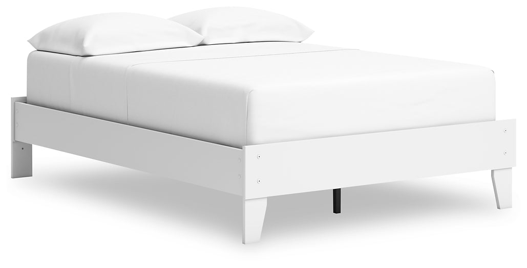 Ashley Express - Hallityn Full Platform Bed with Dresser and 2 Nightstands