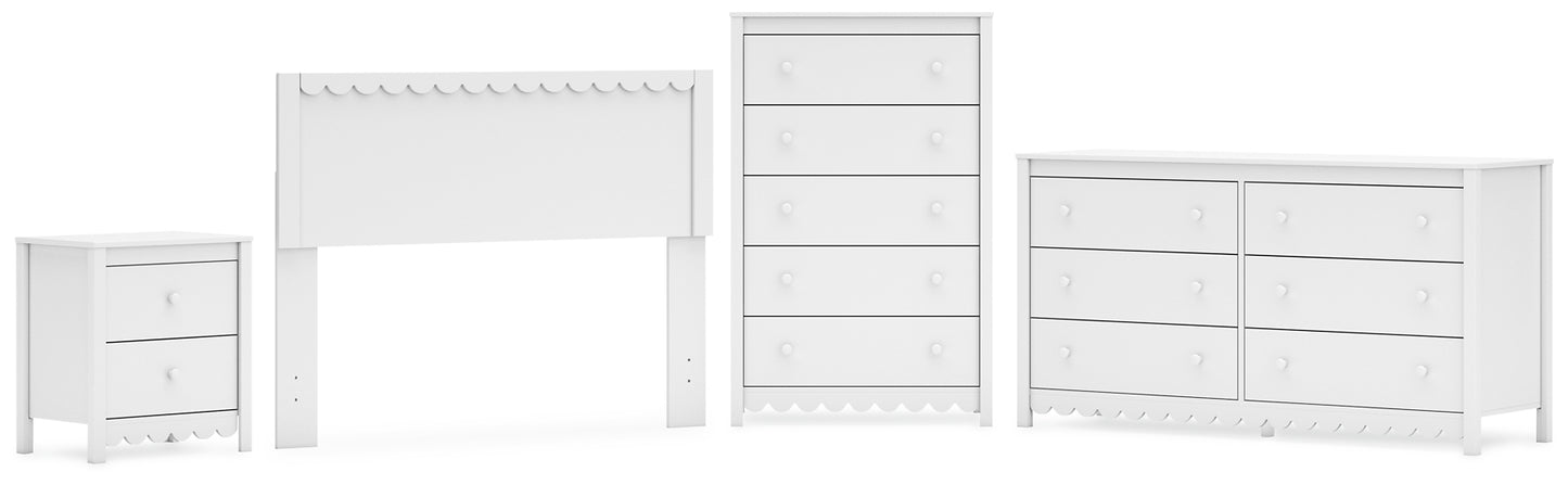 Ashley Express - Hallityn Full Panel Headboard with Dresser, Chest and Nightstand