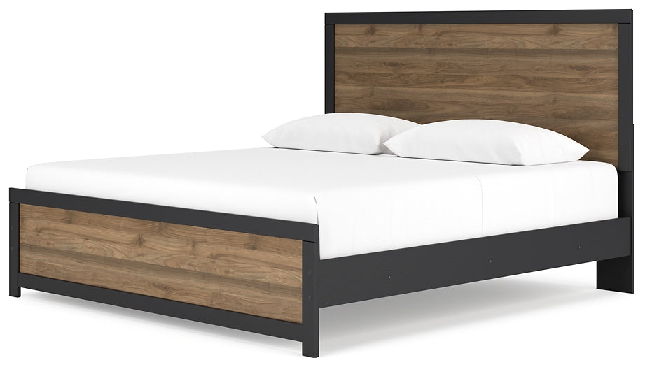 Vertani King Panel Bed with Dresser and Nightstand