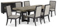 Foyland Dining Table and 6 Chairs with Storage