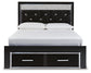 Kaydell Queen Upholstered Panel Storage Bed with Dresser